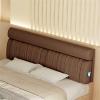 Headboard Backrest King Size Rest Cushion Wall Pillow,Wedge Pillow Lumbar Pad Bed Upholstered Backrest Soft Case Removable Cover Crash Pad for Bedroom Bench,A,No headboard 59"/150cm view 1