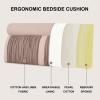 Headboard Backrest King Size Rest Cushion Wall Pillow,Wedge Pillow Lumbar Pad Bed Upholstered Backrest Soft Case Removable Cover Crash Pad for Bedroom Bench,A,No headboard 59"/150cm view 3