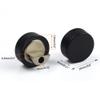 8Pcs Zinc Alloy Mirror Floating Glass Clip Set - Wall Mounted Mirrors Bracket/Clip for Bathroom, Dresser, Supporting Sheet Nail Fixed Fitting (Black) view 2
