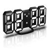 3D LED Digital Alarm Clock Wall Clock with 3 Adjustable Brightness Levels (Black) view 1