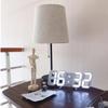 3D LED Digital Alarm Clock Wall Clock with 3 Adjustable Brightness Levels (Black) view 3