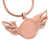SHEIL Angel Wing Stainless Steel Cremation Jewelry for Mom Keepsake Memorial Urn Pendant Necklace Hold Loved One Ashes,1 view 3