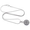 SHEIL Eternal Heart Flower Hold White Crystal Cremation Urn Necklace for Ashes Memorial Keepsake Jewelry for Women Free Funnel,1 view 4