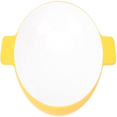 Salad Bowl ceramic Ceramic Ramen Noodle Bowl Melamine: Porcelain Serving Trays With Double Handle For Appetizer Sushi Fruit Candy Kitchenware (Color : Yellow)