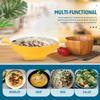 Salad Bowl ceramic Ceramic Ramen Noodle Bowl Melamine: Porcelain Serving Trays With Double Handle For Appetizer Sushi Fruit Candy Kitchenware (Color : Yellow) view 3