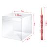 MGWOTH Candy Apple Boxes with Bling Stick Hole Set,20 Pack Caramel Apple Wrapping Kit with Clear Containers & Rhinestone Bamboo Skewers & Glitter Ribbons,Top for Cake Pop Chocolate Treat Christmas view 3