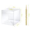 MGWOTH Candy Apple Boxes with Bling Stick Hole Set,20 Pack Caramel Apple Wrapping Kit with Clear Containers & Rhinestone Bamboo Skewers & Glitter Ribbons,Top for Cake Pop Chocolate Treat Christmas view 3