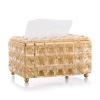 Cyrank Rectangular Crystal Tissue Box Cover, Decorative Tissue Holder Toliet view 1