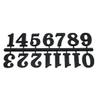 Black Plastic Self Adhesive Numbers Arabic Numerals 20mm Full Set view 1