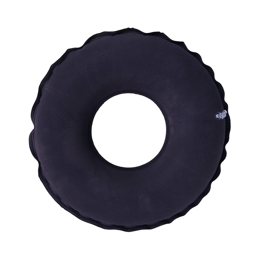 Inflatable Seat Cushion for Tailbone Pain Relief Hemorrhoids Sitting Pad Portable Donut Pillow Seat Cushion for Office Wheelchair Travel Air Pump Included (Round)