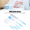 5Pcs Bottle Brush Cleaner, Long Handle Water Bottle Cleaner Brush for Narrow Cup, Flask, Pipes, Kettle Spout Brushes(Blue) view 3