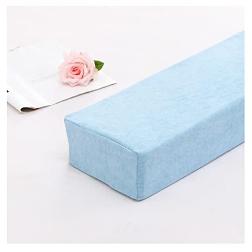 Durable Bed Headboard Pillow Cushion Bed Gap Filler Bedside Protection Cushion for Sofa, Rectangle Bolster Long Armrest Mattress Pillow Cushion (Color : Light Blue, Size : 20X12X180cm)
