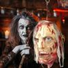 Halloween Hanging Severed Bloody Cut Head Corpse Realistically Latex Wig Costume Zombie Head for Outdoor/Indoor Haunted Houses Party (K) view 2