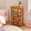 LUOZZY Mini Wooden Bookcase Dollhouse Furniture Doll House Book Shelf Decor view 4