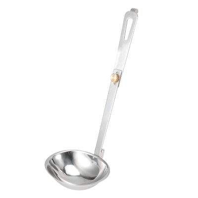 Portable Stainless Steel Outdoor Tableware Camping Folding Spoon Soup Ladle Cooking Utensils for Camping, Travel and other Outdoor, Folding Spoon 1 Pc