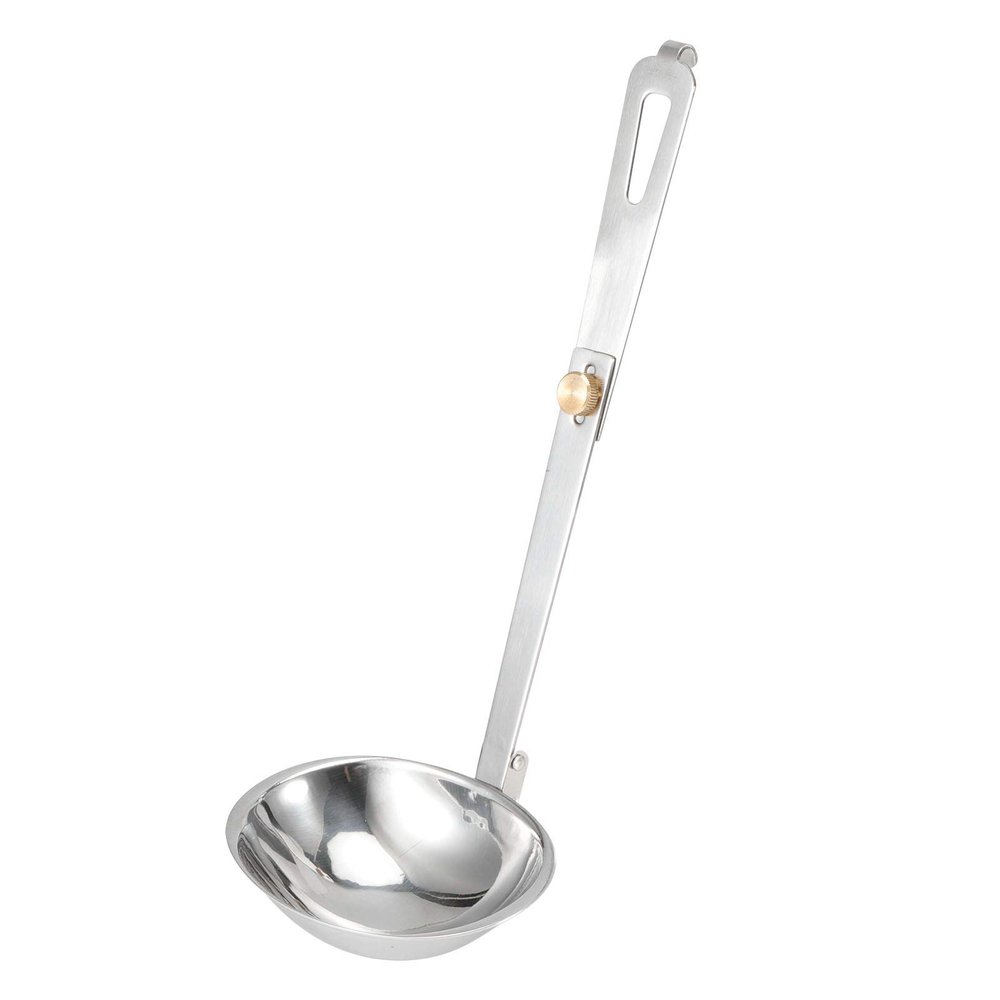 Portable Stainless Steel Outdoor Tableware Camping Folding Spoon Soup Ladle Cooking Utensils for Camping, Travel and other Outdoor, Folding Spoon 1 Pc