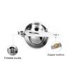Portable Stainless Steel Outdoor Tableware Camping Folding Spoon Soup Ladle Cooking Utensils for Camping, Travel and other Outdoor, Folding Spoon 1 Pc view 2