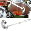Portable Stainless Steel Outdoor Tableware Camping Folding Spoon Soup Ladle Cooking Utensils for Camping, Travel and other Outdoor, Folding Spoon 1 Pc view 3