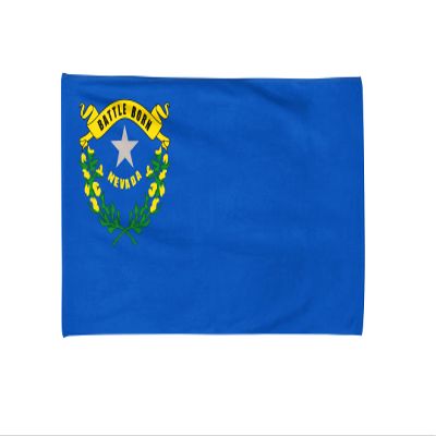 Nevada State Flag Beach Towel, 32"x 63" (80 x 160 cm) Soft Towel, 100% Cotton, Summer Gift
