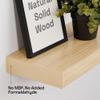 BAOBAB WORKSHOP Wood Floating Shelves for Bathroom Wall, Rustic Shelf 16 inch, Floating Wooden Shelves for Bedroom Kitchen Living Room, Natural Wood Shelves, 16 x 6.7 Inch, Set of 2 view 4