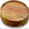 14" Acacia Wood Lazy Susan Organizer Kitchen Turntable for Cabinet Pantry Table Organization view 1