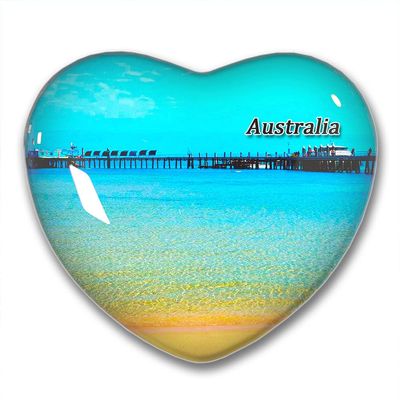Australia Cairns Green Island Fridge Magnets Sticker Kitchen Refrigerator Decoration Magnet Gift Heart Shape