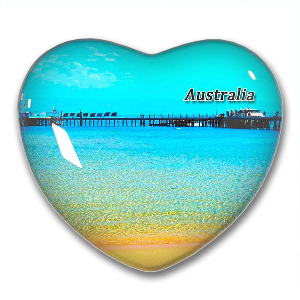 Australia Cairns Green Island Fridge Magnets Sticker Kitchen Refrigerator Decoration Magnet Gift Heart Shape