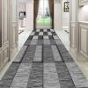 Modern Soft Touch Hallway Rug Runner, Indoor Home Decoration Corridor/Entryway/Stair Kitchen Carpet Runners 60cm/70cm/80cm/100cm Wide Grey Area Rug (Size : 2 ft x 16.4 ft) view 1