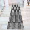 Modern Soft Touch Hallway Rug Runner, Indoor Home Decoration Corridor/Entryway/Stair Kitchen Carpet Runners 60cm/70cm/80cm/100cm Wide Grey Area Rug (Size : 2 ft x 16.4 ft) view 2