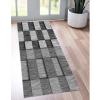 Modern Soft Touch Hallway Rug Runner, Indoor Home Decoration Corridor/Entryway/Stair Kitchen Carpet Runners 60cm/70cm/80cm/100cm Wide Grey Area Rug (Size : 2 ft x 16.4 ft) view 4