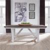 Liberty Furniture Farmhouse Fixed Top Trestle Table W 40" x D 78" x H 30" view 2