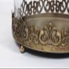 12" Tall Large Sturdy Handmade Glass Cloche Dome with Metal Base 11.4" H x 8" and 8" H x 5.5" in Set of 2 in Gold for Plant, Terrarium, Collectibles, Candle. Cloche Glass Dome, Bell Jar Display Case view 2