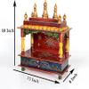 Kamdhenu art and craft Wooden Temple/Home Temple/Pooja Mandir/Pooja Mandap/Temple for Home (D-1L) view 2