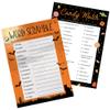 DISTINCTIVS Halloween Party Games  Word Scramble and Candy Match 2 Game Bundle, 25 Dual-Sided Cards for Kids, Adults, Classrooms, and Fall Events view 1