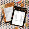 DISTINCTIVS Halloween Party Games  Word Scramble and Candy Match 2 Game Bundle, 25 Dual-Sided Cards for Kids, Adults, Classrooms, and Fall Events view 2