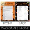 DISTINCTIVS Halloween Party Games  Word Scramble and Candy Match 2 Game Bundle, 25 Dual-Sided Cards for Kids, Adults, Classrooms, and Fall Events view 3