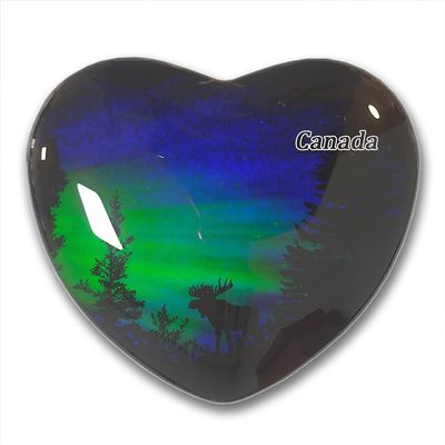 Canada Moose Fridge Magnets Sticker Kitchen Refrigerator Decoration Magnet Gift Heart Shape