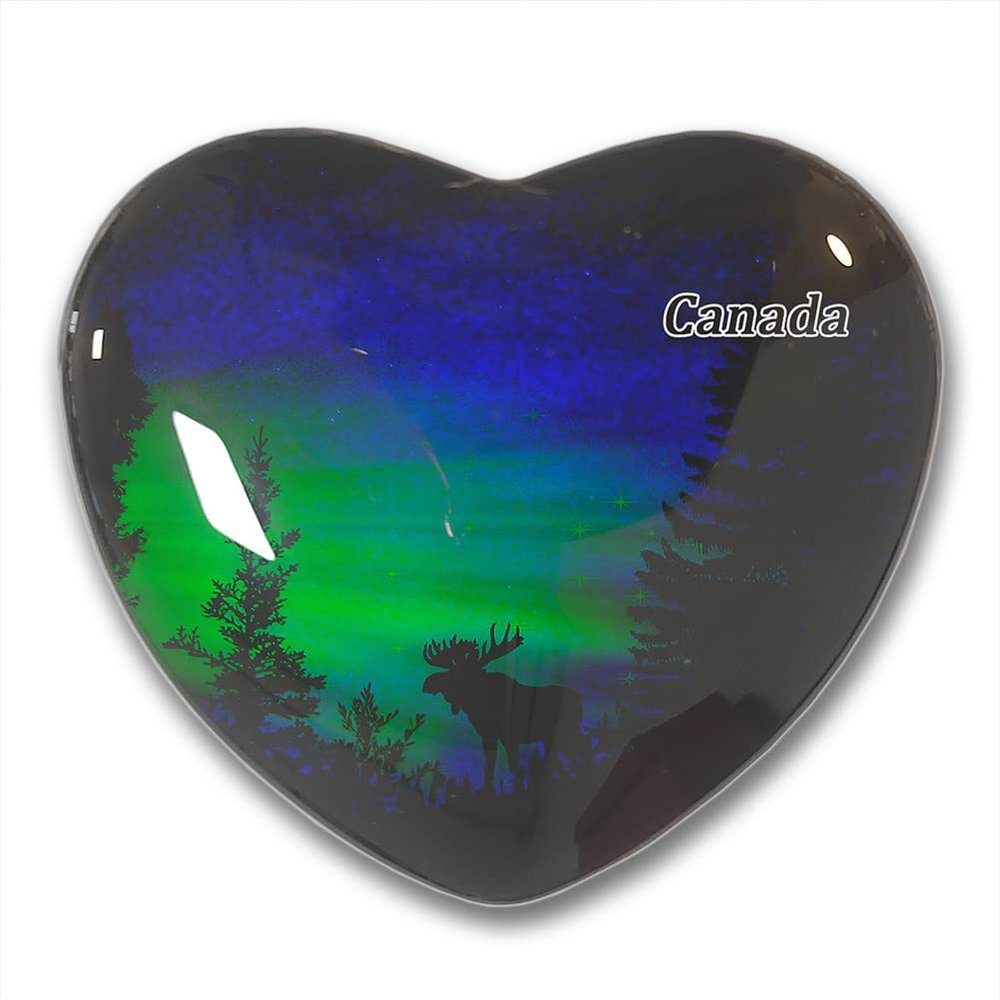 Canada Moose Fridge Magnets Sticker Kitchen Refrigerator Decoration Magnet Gift Heart Shape