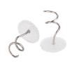 Upholstery Clear Head Stainless Steel Bed Cover Fixed Spiral Pin, 100pcs Twiste Pins for Sofa Car Van Home Furniture Hold Bed Skirt Pins Bedding Accessories(100/box of Spiral Nails) view 1