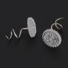 Upholstery Clear Head Stainless Steel Bed Cover Fixed Spiral Pin, 100pcs Twiste Pins for Sofa Car Van Home Furniture Hold Bed Skirt Pins Bedding Accessories(100/box of Spiral Nails) view 2
