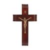 10" Dark Cherry Sick Call Crucifix with Museum Gold Plated Figure view 1