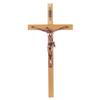 13" Oak Crucifix with Copper Plated Figure view 1