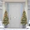 5 ft Pre-lit Potted Vancouver Pine Tree, 288 Tips, 70 UL Clear Incandescent Lights, Pine Cones, Berries view 3