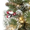 5 ft Pre-lit Potted Vancouver Pine Tree, 288 Tips, 70 UL Clear Incandescent Lights, Pine Cones, Berries view 4