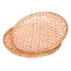DECHOUS 2pcs Round Tray Handwoven Food Display Basket for Home Rustic Wall Safe for All Foods for Snacks Desserts Bread view 1