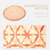 DECHOUS 2pcs Round Tray Handwoven Food Display Basket for Home Rustic Wall Safe for All Foods for Snacks Desserts Bread view 3