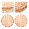 DECHOUS 2pcs Round Tray Handwoven Food Display Basket for Home Rustic Wall Safe for All Foods for Snacks Desserts Bread view 4