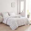 DURLENGEN White Quilt Set Queen Size 3Pcs,Bohemian Design with White & Black Geometric Pattern Printed on White, All Season Lightweight Bedspread Coverlet Sets(Queen 90x96,Boho White) view 2