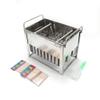 30PCS Stainless Steel Popside Molds Kit Ice Pop Makers with Rack,Portable Silver Commercial Ice Pop Molds Ice Cream Maker Mold Stick Holder w/Cleaning Brush & Wooden Sticks view 4