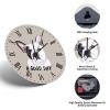 French Bulldog A Good Day Wall Clock 15in Dog Lovers Gift Wooden Wall Clock Whisper Quiet Arts and Crafts Birthday Gift Home Accessories for Mantel Study Room Homeschool Balcony view 2